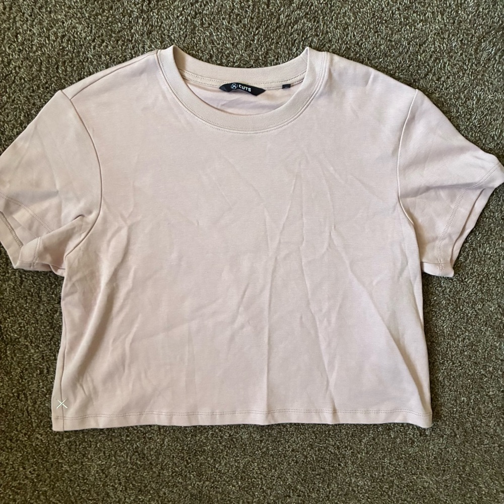 Cuts Clothing Tomboy Tee Cropped Crew Neck Short Sleeve, Size XXL